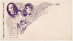 RARE 1908 DEBS/HANFORD GRAPHIC JUGATE POSTAL COVER.