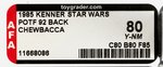 "STAR WARS: POWER OF THE FORCE - CHEWBACCA" 92 BACK AFA 80 Y-NM.