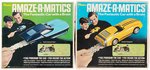 HASBRO "AMAZE-A-MATICS - THE FANTASTIC CAR WITH A BRAIN" BOXED TRIO.