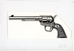 KELLOGG'S SUGAR CORN POPS "WILD BILL HICKOK'S 'FAMOUS GUNS SERIES'" PROTOTYPE ORIGINAL ART LOT.