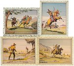"STRAIGHT ARROW INDIAN JIG SAW PUZZLES" & FRAMED PICTURES LOT.