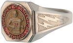 "SUPERMEN OF AMERICA - MEMBER" THE FIRST SUPERMAN RING & 1940 CONTEST PRIZE RARE HIGH GRADE EXAMPLE.