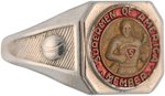 "SUPERMEN OF AMERICA - MEMBER" THE FIRST SUPERMAN RING & 1940 CONTEST PRIZE RARE HIGH GRADE EXAMPLE.