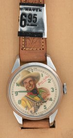 "THE OFFICIAL GENE AUTRY SIX SHOOTER WATCH" BOXED NEW HAVEN WRIST WATCH.