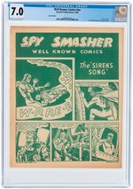 "WELL KNOWN COMICS" CGC PAIR (CAPTAIN MARVEL & SPY SMASHER).