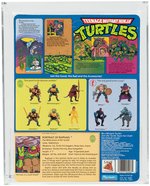 "TEENAGE MUTANT NINJA TURTLES - RAPHAEL" SERIES 1 10 BACK AFA 80 Y-NM.