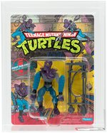 "TEENAGE MUTANT NINJA TURTLES - FOOT SOLDIER" SERIES 1 10 BACK AFA 80+ NM.