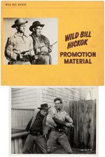"WILD BILL HICKOK PROMOTION MATERIAL" KELLOGG'S PRESS KIT WITH PHOTOS.