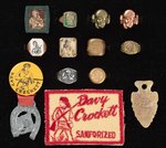 DAVY CROCKETT COLLECTION OF RINGS AND OTHER SMALLS.