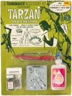 "TARZAN AND CHEETAH" MATTEL THINGMAKER CARDED ACCESSORY KIT.