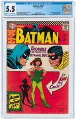 "BATMAN" #181 JUNE 1966 CGC 5.5 FINE- (FIRST POISON IVY).