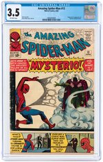 "AMAZING SPIDER-MAN" #13 JUNE 1964 CGC 3.5 VG- (FIRST MYSTERIO).