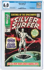 "SILVER SURFER" #1 AUGUST 1968 CGC 6.0 FINE.