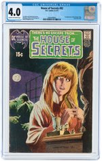 "HOUSE OF SECRETS" #92 JUNE-JULY 1971 CGC 4.0 VG (FIRST SWAMP THING).