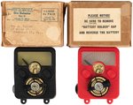 SGT. PRESTON "ELECTRONIC ORE DETECTOR" BOXED PREMIUM PAIR (WITH RARE COLOR VARIETY).