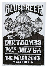 THE DIRTBOMBS ORIGINAL CONCERT POSTER ART & BAND-SIGNED CONCERT POSTER.