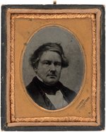 RARE MILLARD FILLMORE 1856 CAMPAIGN NINTH PLATE AMBROTYPE.