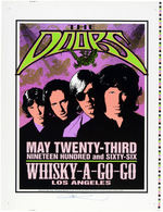 "THE DOORS AT THE WHISKY-A-GO-GO" ORIGINAL CONCERT POSTER LOGO ART & POSTER/MECHANICALS.