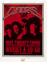 "THE DOORS AT THE WHISKY-A-GO-GO" ORIGINAL CONCERT POSTER LOGO ART & POSTER/MECHANICALS.