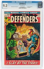 "DEFENDERS" #1 AUGUST 1972 CGC 9.2 NM-.