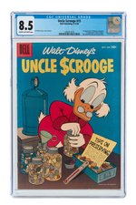 "UNCLE SCROOGE" #15 SEPTEMBER-NOVEMBER 1956 CGC 8.5 VF+.