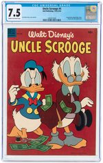 "UNCLE SCROOGE" #4 DECEMBER 1953-FEBRUARY 1954 CGC 7.5 VF-.