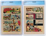 "FOUR COLOR" #275 & #394 CGC PAIR (DONALD DUCK).