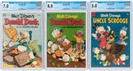 "FOUR COLOR" #408, #422 AND #495 CGC TRIO (DONALD DUCK & UNCLE SCROOGE).