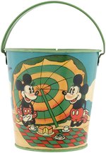 MICKEY & MINNIE MOUSE & PLUTO BEACH PICNIC SAND PAIL.