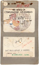 "THE WORLD OF COMMANDER McBRAGG - LOST VALLEY" STORYBOARD ORIGINAL ART.