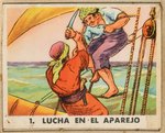 PIRATE'S PICTURE BUBBLE GUM RARE SPANISH VERSION COMPLETE CARD ALBUM.