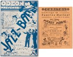 SPANISH MICKEY MOUSE MOVIE THEATER PAIR - HERALD & PROGRAM.