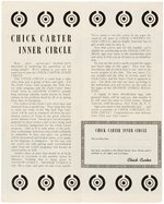 "CHICK CARTER INNER CIRCLE" CLUB ITEM LOT.