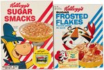 KELLOGG'S CEREAL BOX PAIR WITH QUICK DRAW McGRAW AND TONY THE TIGER.