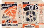 KELLOGG'S CEREAL BOX FLAT FILE COPY PAIR WITH RECORD-RELATED CONTENT.