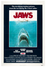 "JAWS" ONE SHEET MOVIE POSTER.