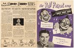 HOWDY DOODY POLL-PARROT EPHEMERA LOT WITH RARE NEWSLETTER.