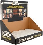 "STAR WARS" 12 BACK DISPLAY WITH HEADER CARD AND TRAY INSERT.