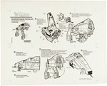 "STAR WARS: DROIDS - ATL INTERCEPTOR VEHICLE" GLASSLITE INSTRUCTION SHEET PROOF.