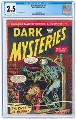 "DARK MYSTERIES" #11 APRIL 1953 CGC 2.5 GOOD+.