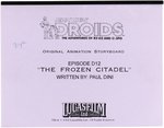 "STAR WARS - DROIDS" ORIGINAL ANIMATION STORYBOARD SCRIPT EPISODE D12 "THE FROZEN CITADEL".