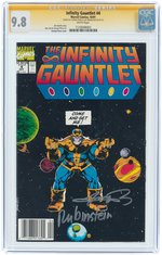 'INFINITY GAUNTLET" #4 OCTOBER 1991 CGC 9.8 NM/MINT SIGNATURE SERIES.