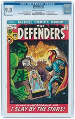 "DEFENDERS" #1 AUGUST 1972 CGC 9.0 VF/NM.