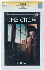 "THE CROW" #4 1989 CGC 9.2 NM- SIGNATURE SERIES WITH SKETCH.