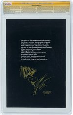 "THE CROW" #4 1989 CGC 9.2 NM- SIGNATURE SERIES WITH SKETCH.