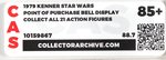 "STAR WARS CA 21 ACTION FIGURES" 1979 BELL HANGER ADVERTISING STORE DISPLAY SIGN CAS 85+.