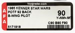 "STAR WARS: POWER OF THE FORCE - B-WING PILOT" 92 BACK AFA 90 Y-NM+/MT.