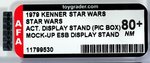 "STAR WARS: THE EMPIRE STRIKES BACK - MOCK UP DISPLAY STAND AND "STAR WARS" PICTURE BOX AFA 80+ NM.