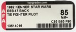"STAR WARS: THE EMPIRE STRIKES BACK - TIE FIGHTER PILOT" 47 BACK AFA 85 NM+.