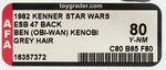 "STAR WARS: THE EMPIRE STRIKES BACK - BEN KENOBI (GREY HAIR)" 47 BACK AFA 80 Y-NM.